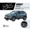 Renault Duster Krom Havalandırma Çerçevesi 2024 üzeri 3 Prç P.Çelik (Mat)