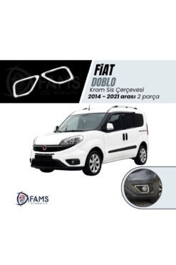 Fiat Doblo Facelift Krom Sis Çerçevesi 2014-2021 arası 2 Prç. P. Çelik