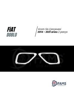 Alternative view of Fiat Doblo Facelift Krom Sis Çerçevesi 2014-2021 arası 2 Prç. P. Çelik