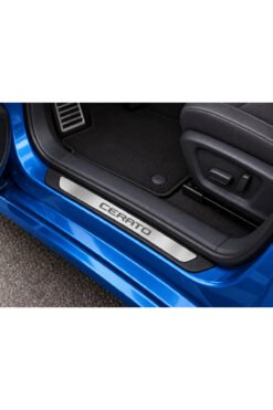 Kia Cerato 2018-2026 Arası Uyumlu Krom Kapı Eşiği 4 Parça – Paslanmaz Çelik + ABS Çerçeve