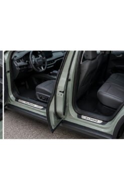 Alternative view of Skoda Elroq Krom Kapı Eşiği 2025 ve Üzeri Uyumlu 4 Parça Paslanmaz Çelik ABS Çerçeve